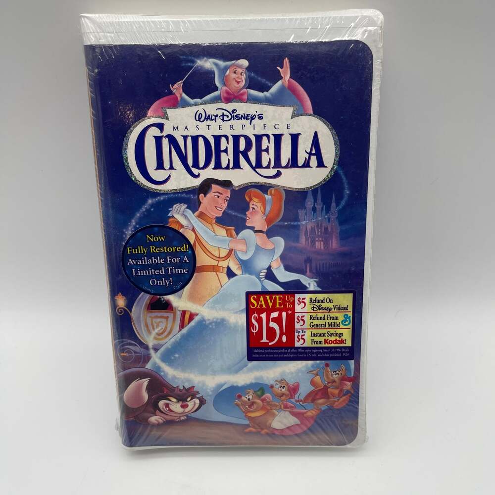 Walt Disney's‎ Masterpiece Cinderella VHS (1995) New Factory Sealed #5265